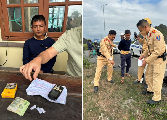 Trạm CSGT Lưu Kiếm: Bắt giữ đối tượng mang ma túy chạy trốn kiểm tra nồng độ cồn